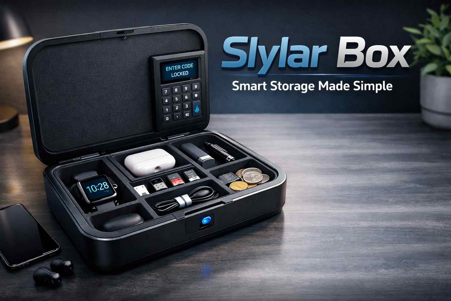 Smart storage box with secure access