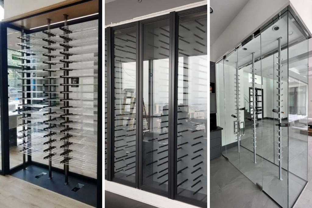 glass wine cellars